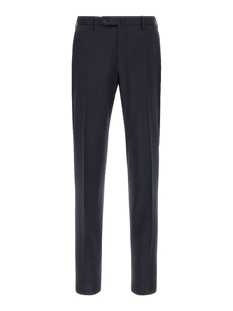 Blue Virgin Wool Dress Pants