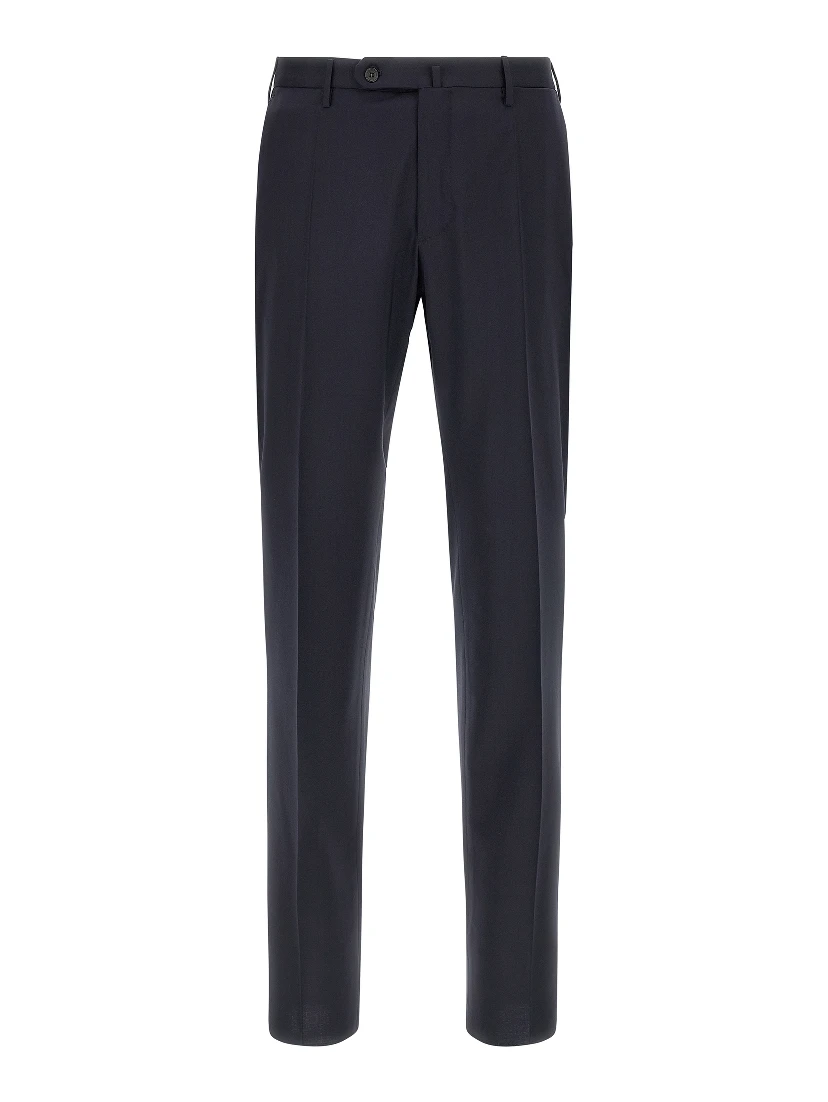 Blue Virgin Wool Dress Pants