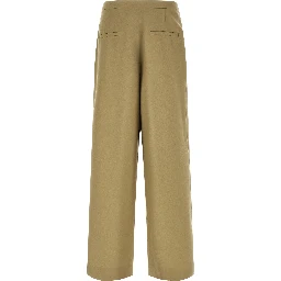 Bicolor Wool Casual Pants