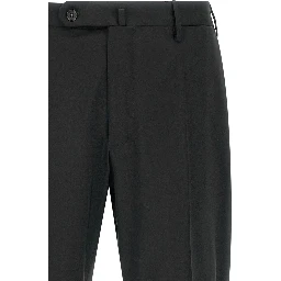 Black Virgin Wool Dress Pants