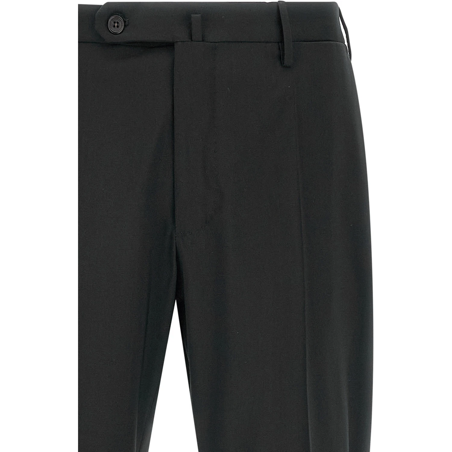 Black Virgin Wool Dress Pants