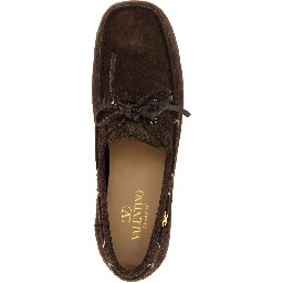 Brown Cowhide Slip-On Loafers