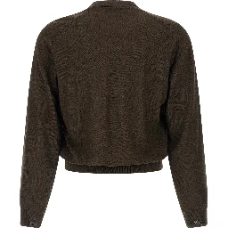 Brown Marabou Cardigan