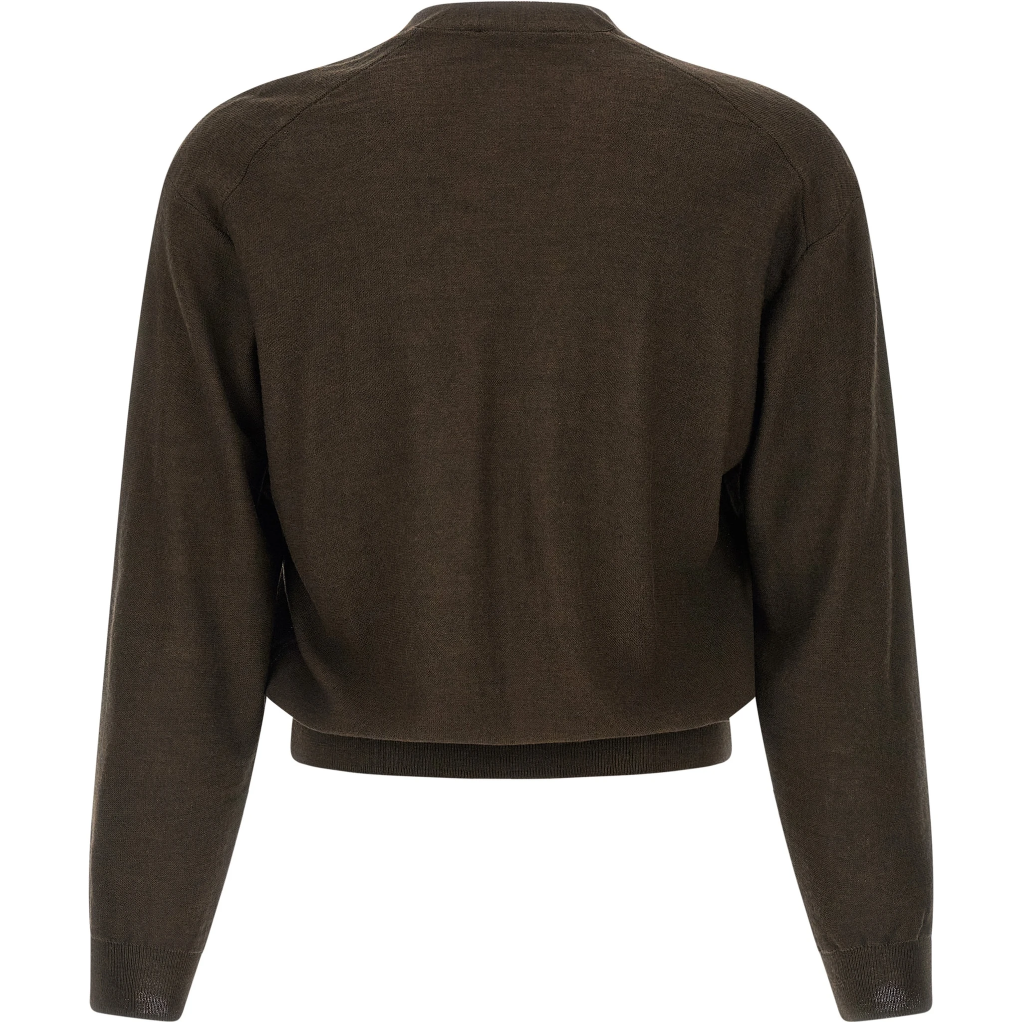 Brown Marabou Cardigan