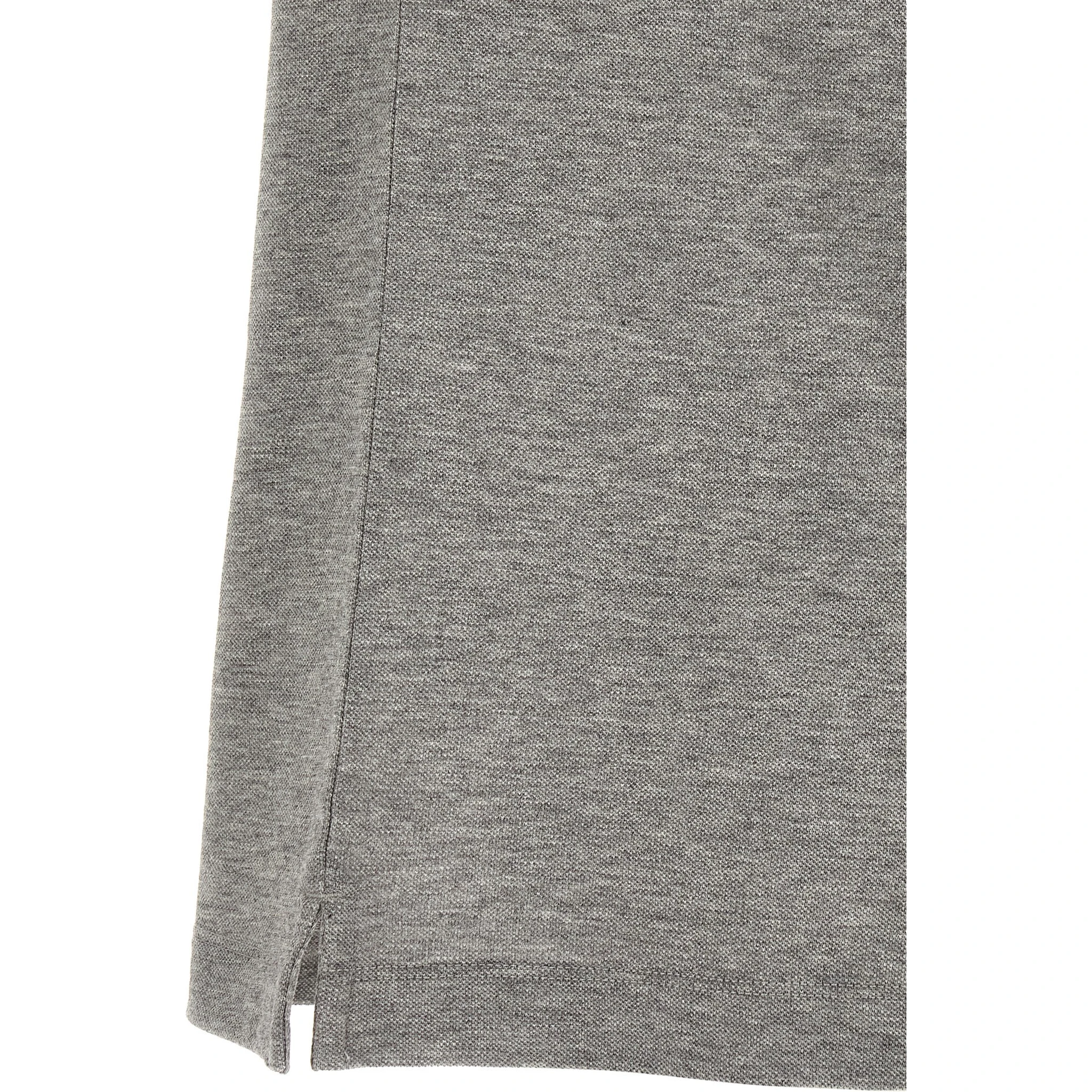 Gray Cotton Polo Shirt