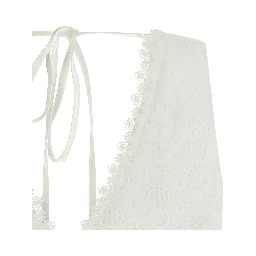 White Cotton Sleeveles T-Shirt