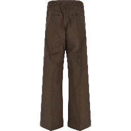 Brown Cotton Cargo Pants
