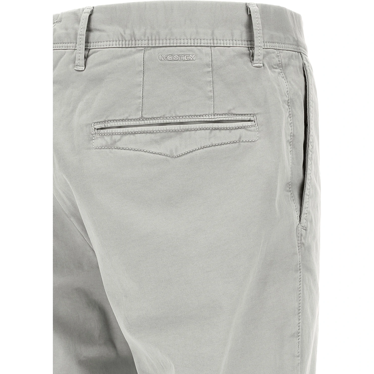 Gray Cotton Casual Pants