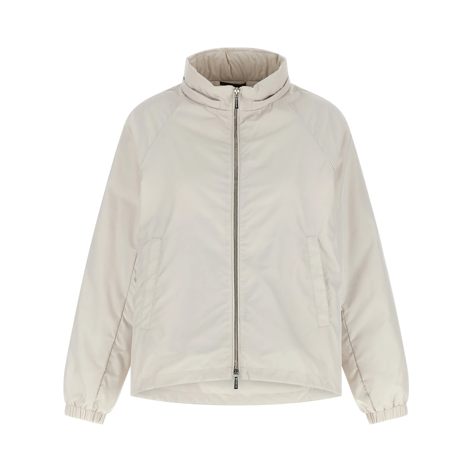 Beige Polyester Shell Jacket