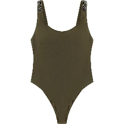 Bicolor Polyamide One-Piece Swimsuit