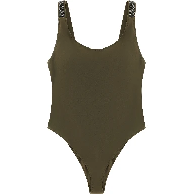 Bicolor Polyamide One-Piece Swimsuit