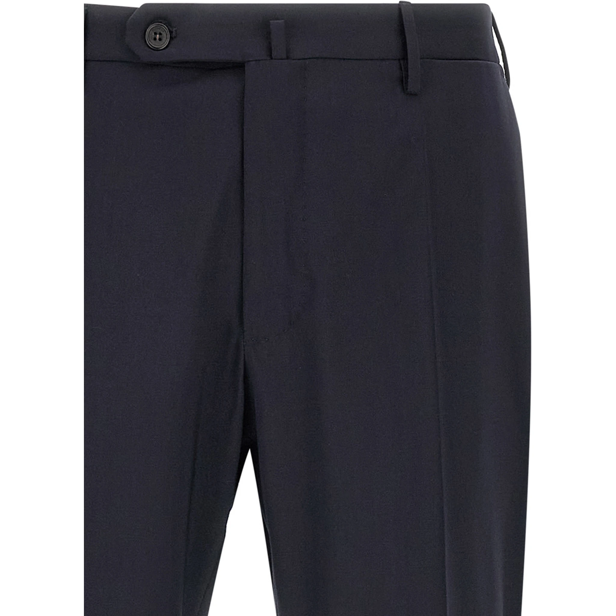 Blue Virgin Wool Dress Pants
