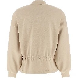 Beige Cotton Sweatshirt