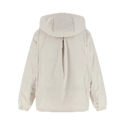 Beige Polyester Shell Jacket