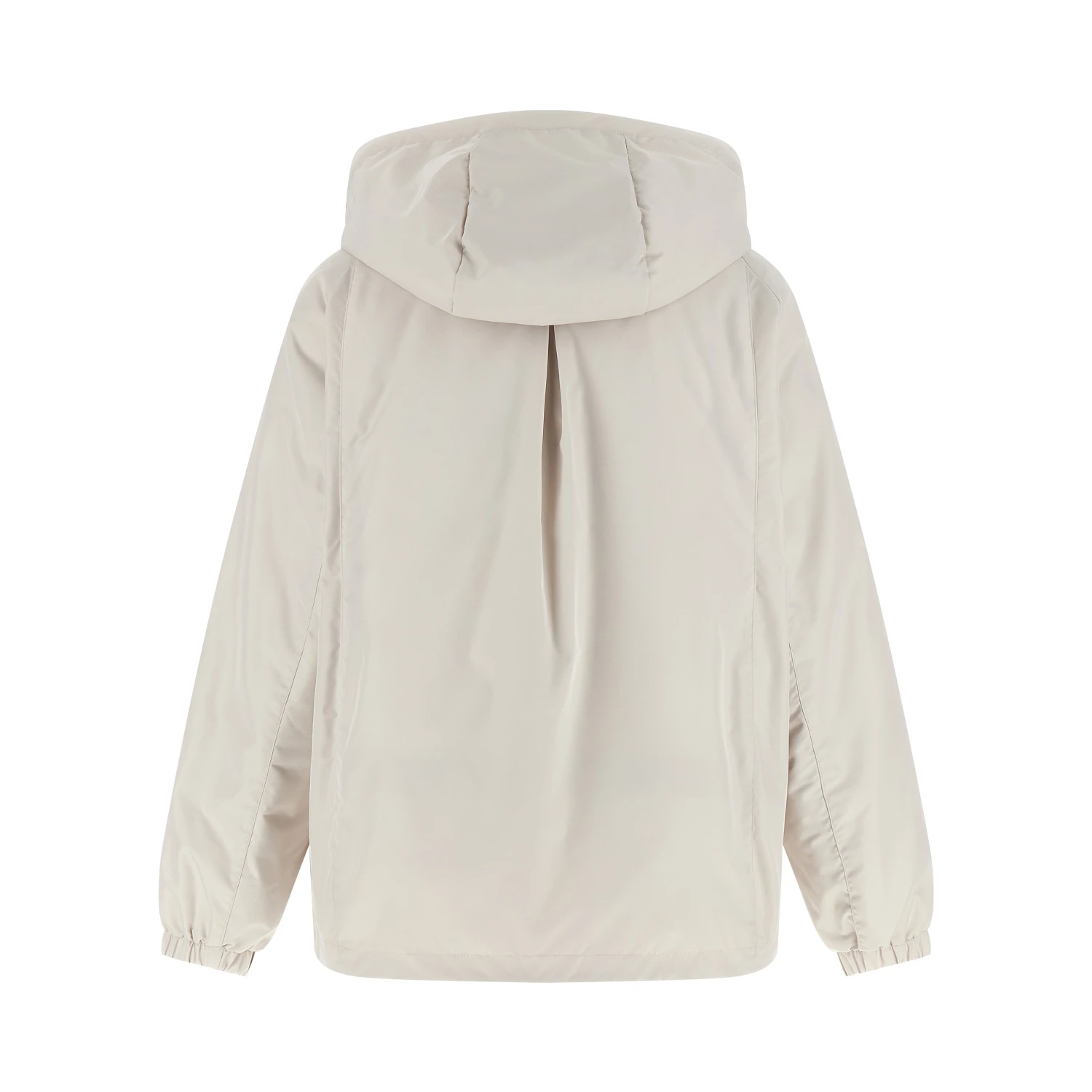 Beige Polyester Shell Jacket