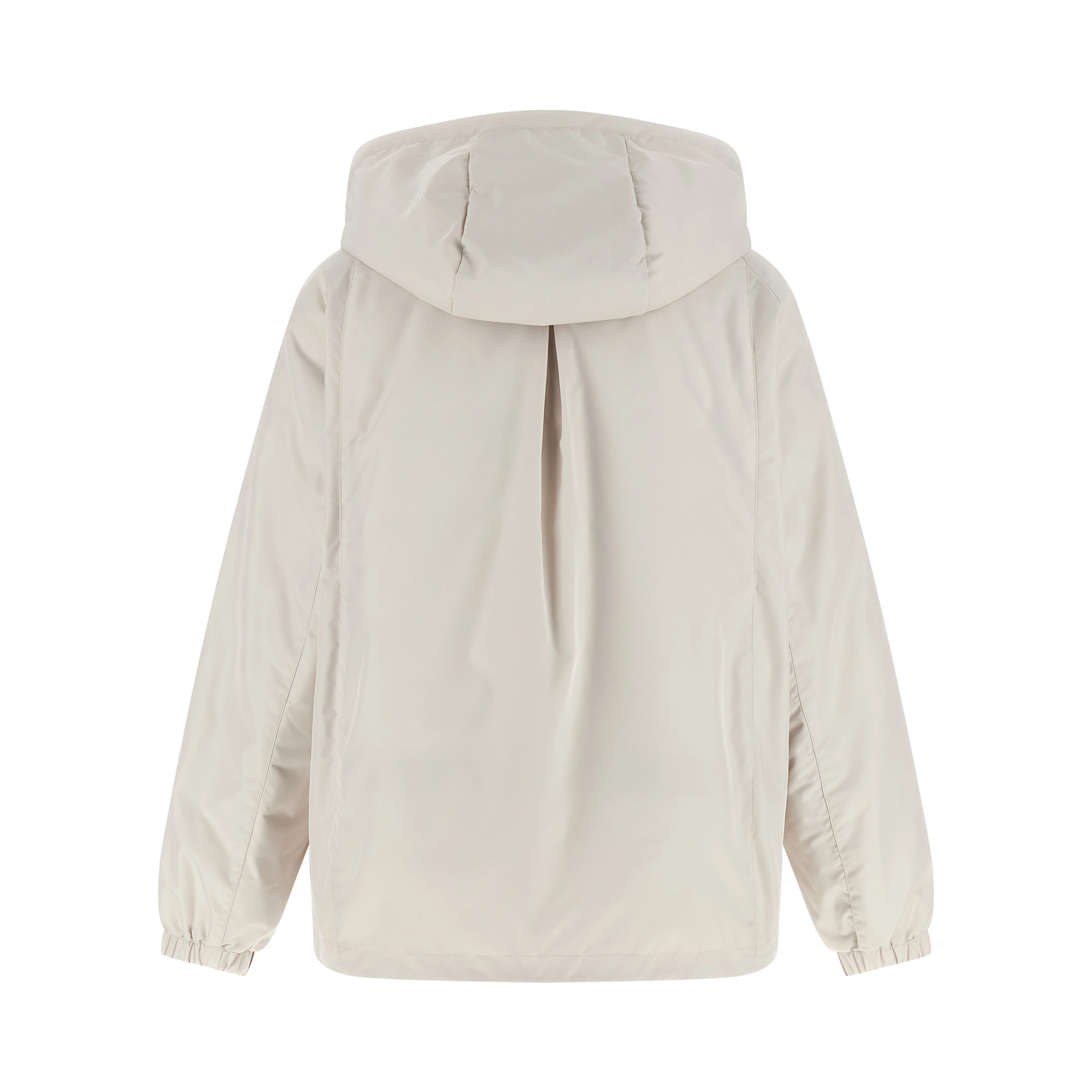 Beige Polyester Shell Jacket