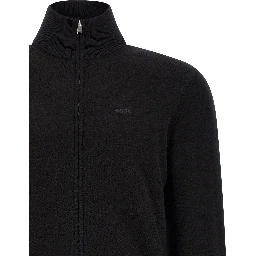 Black Cotton Cardigan