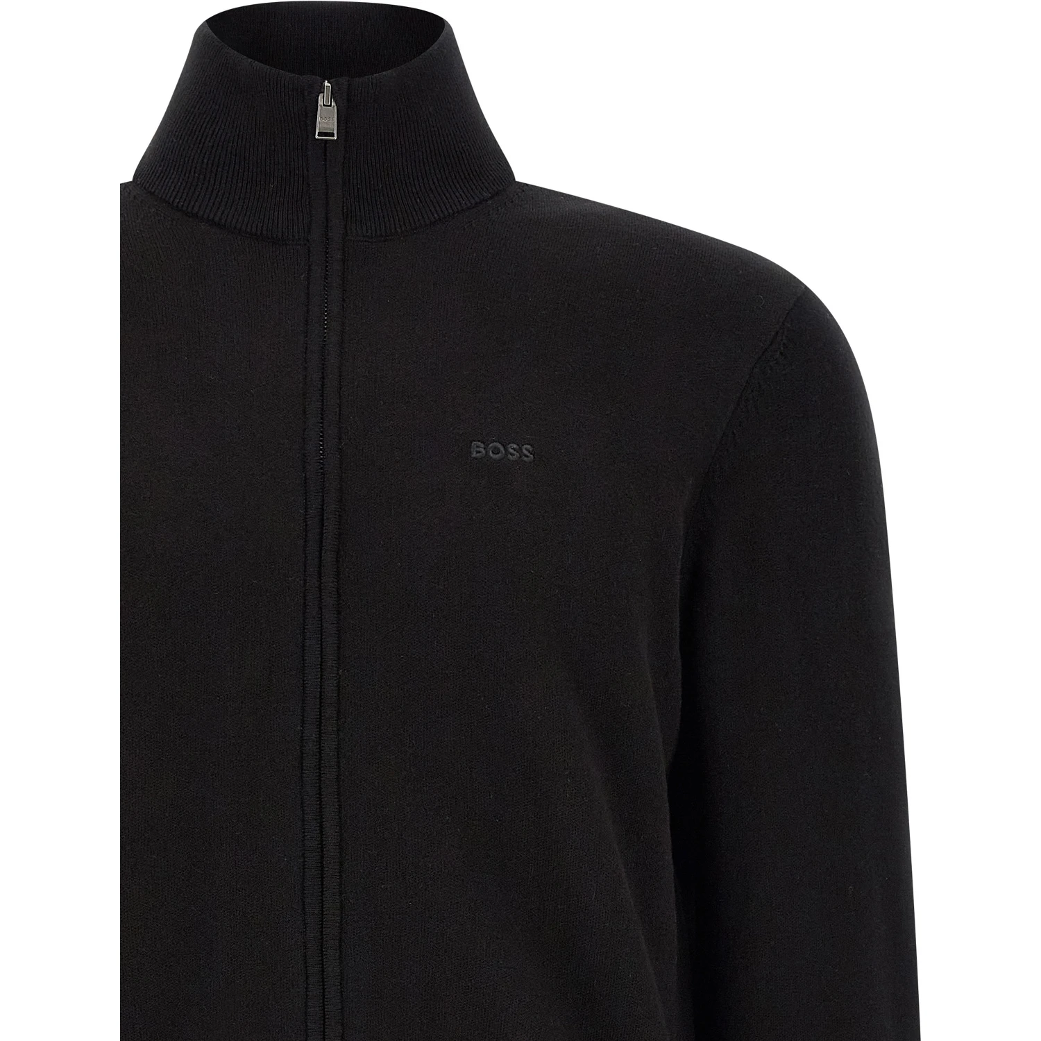 Black Cotton Cardigan