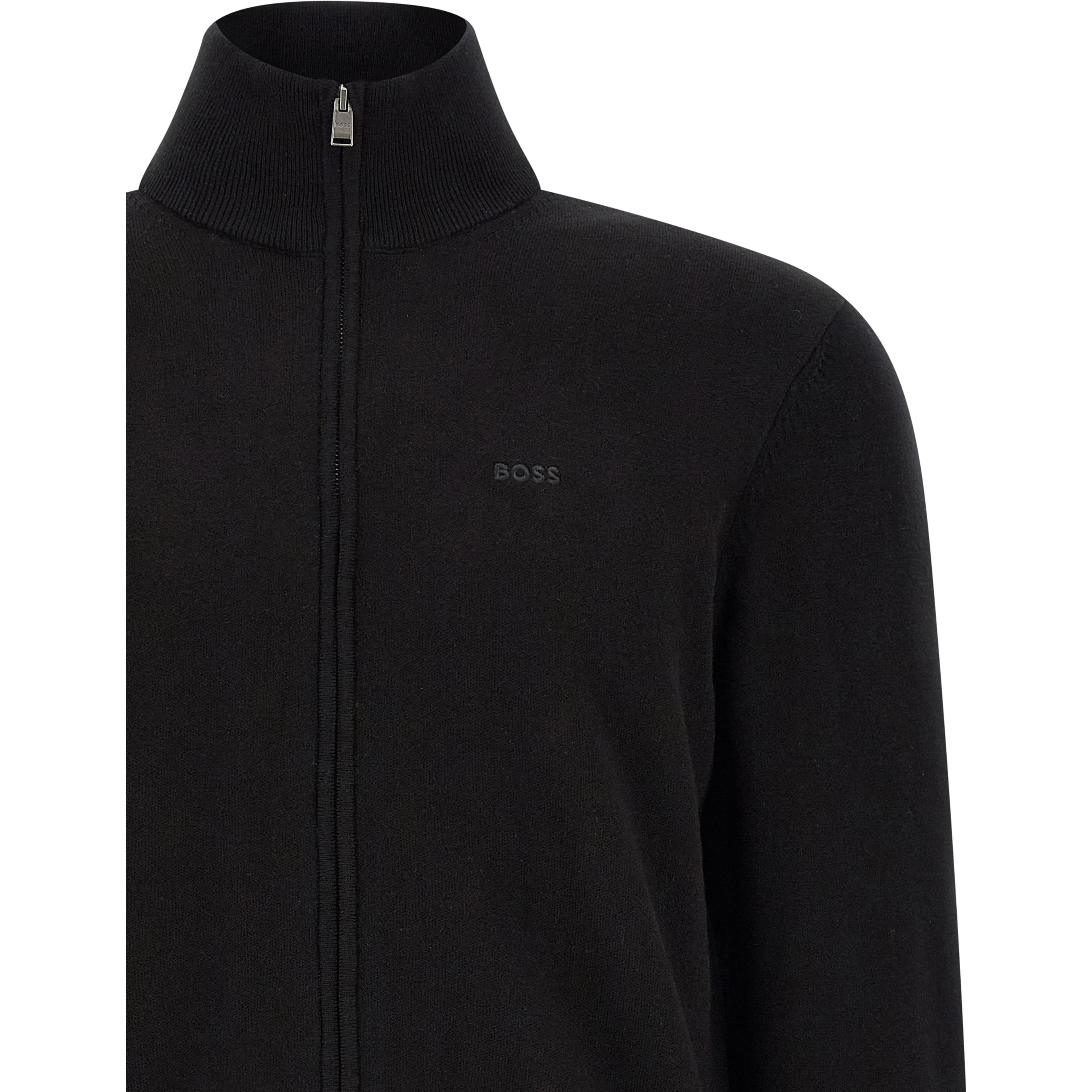 Black Cotton Cardigan