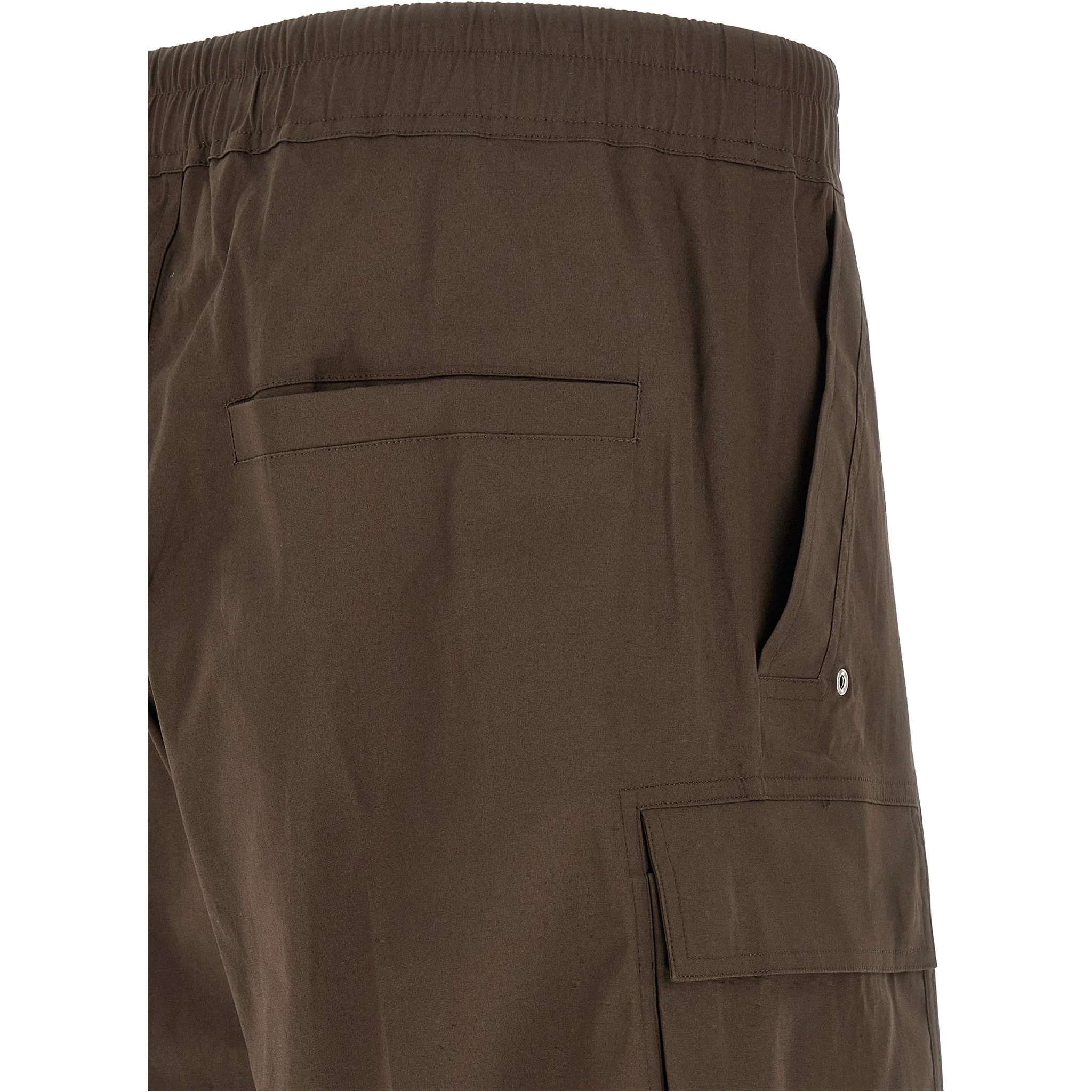 Brown Cotton Cargo Pants