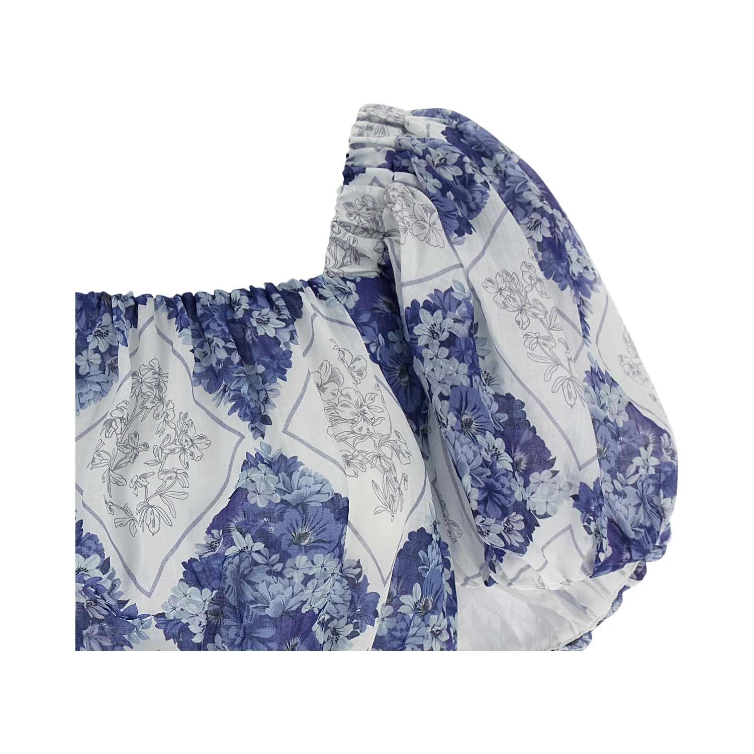 Blue Ramie Blouse