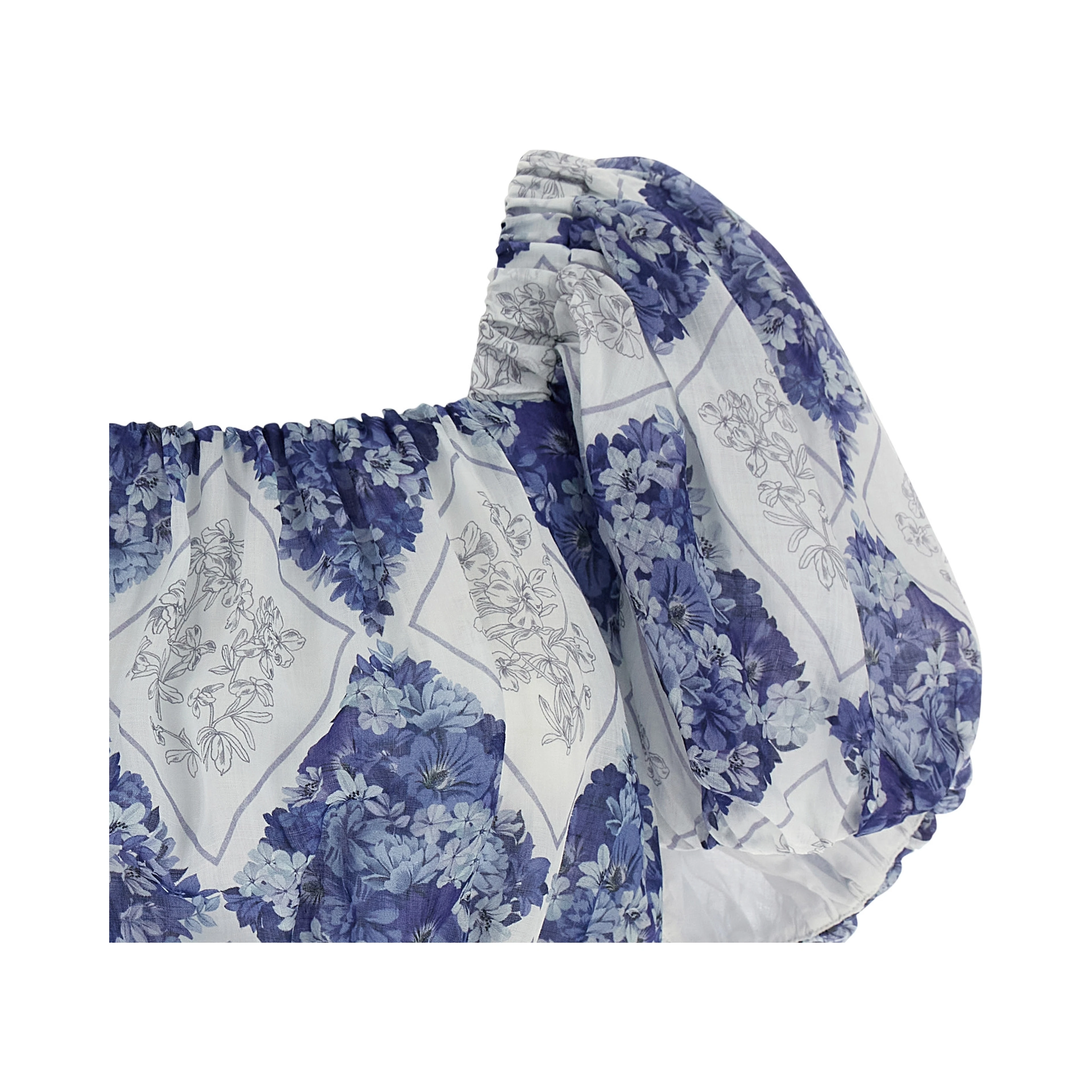 Blue Ramie Blouse
