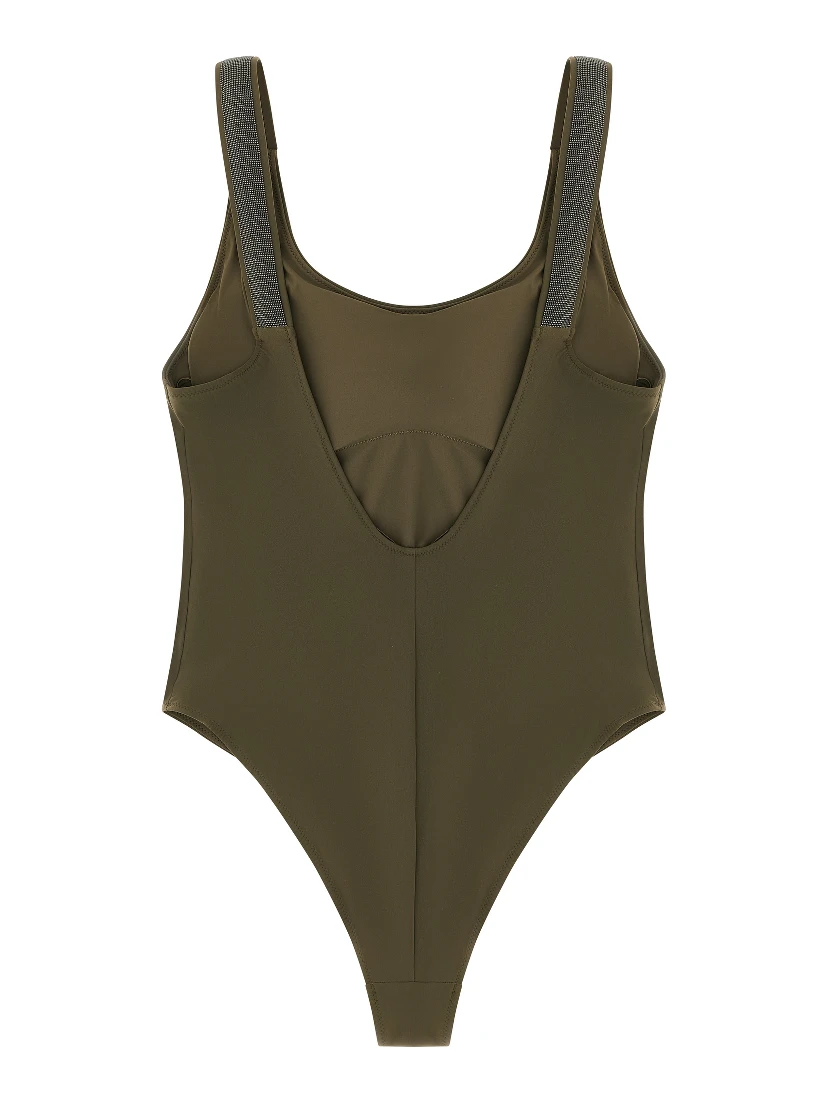 Bicolor Polyamide One-Piece Swimsuit