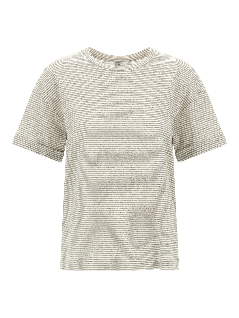 Beige Linen T-Shirt