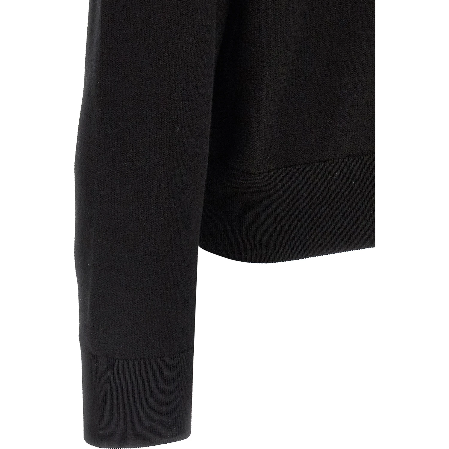 Black Cotton Cardigan