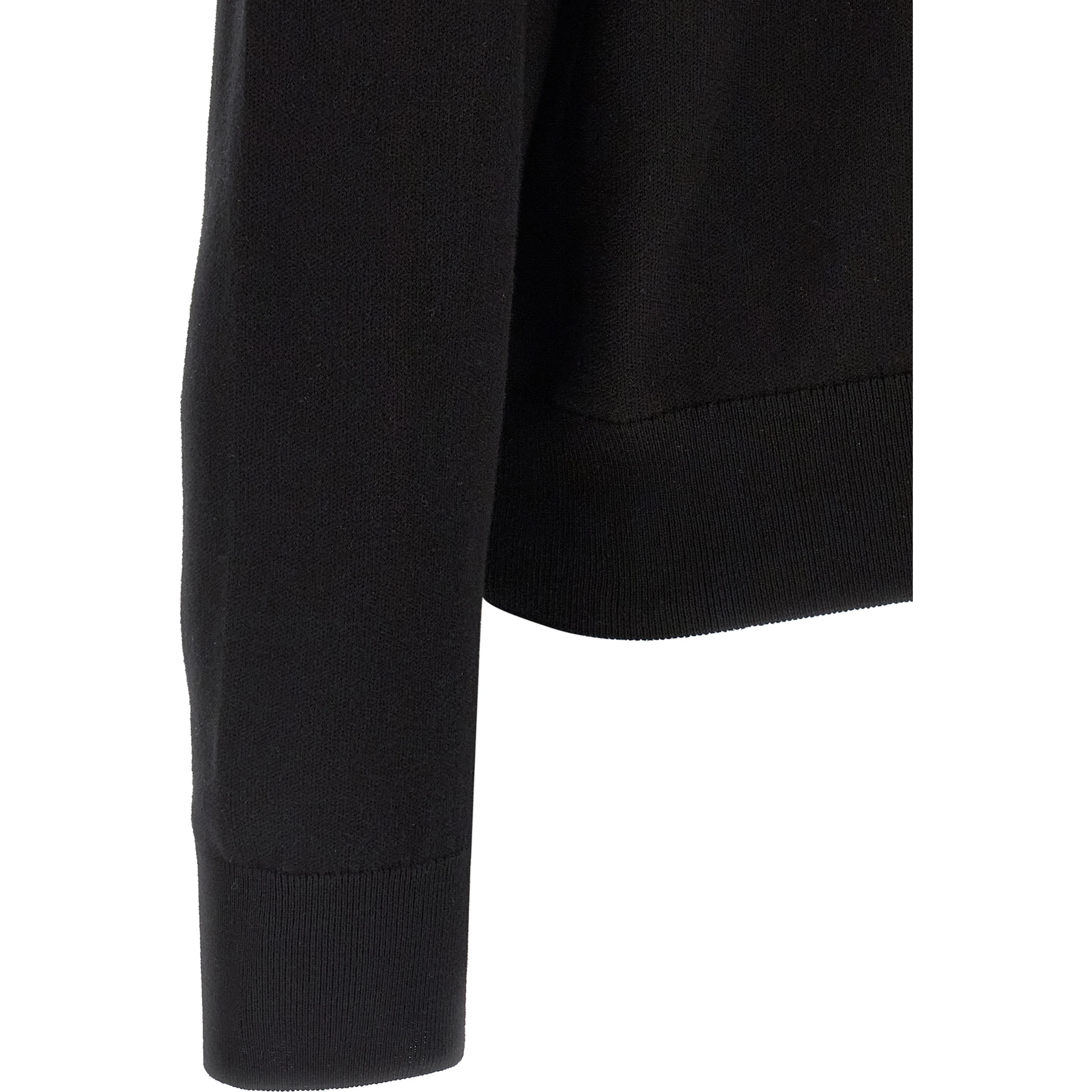 Black Cotton Cardigan