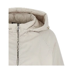 Beige Polyester Shell Jacket