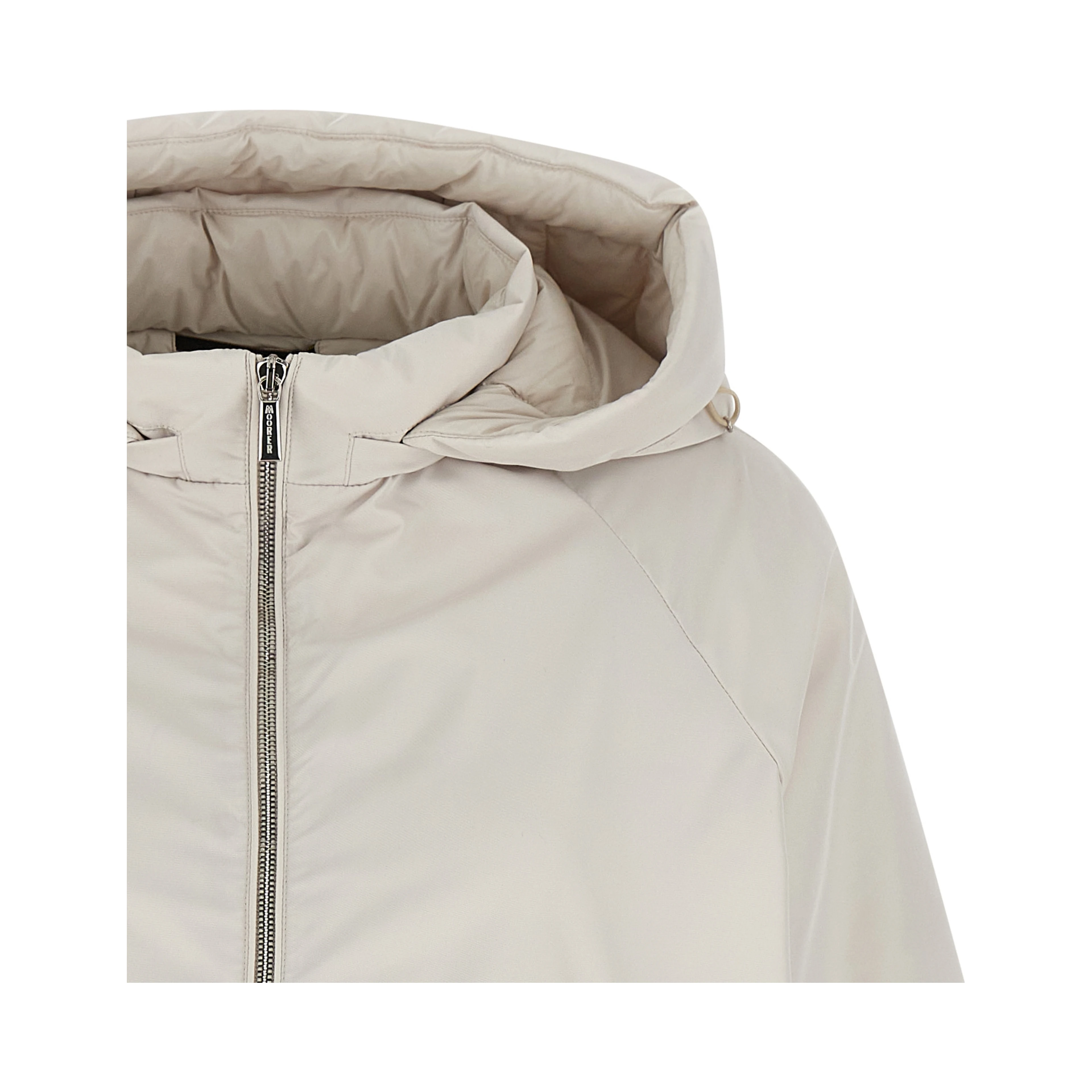 Beige Polyester Shell Jacket