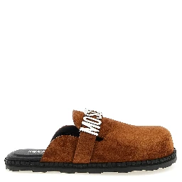 Brown Calfskin Clogs
