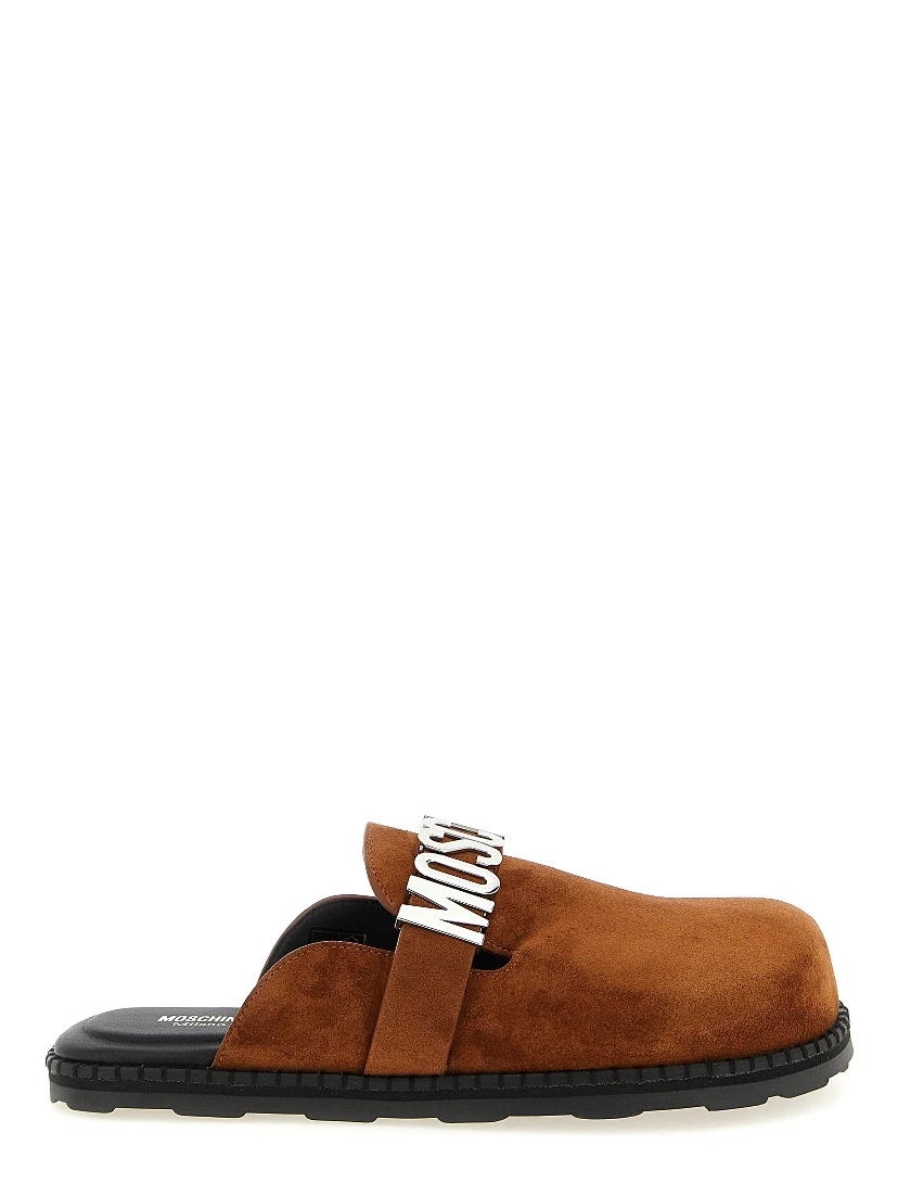 Brown Calfskin Clogs