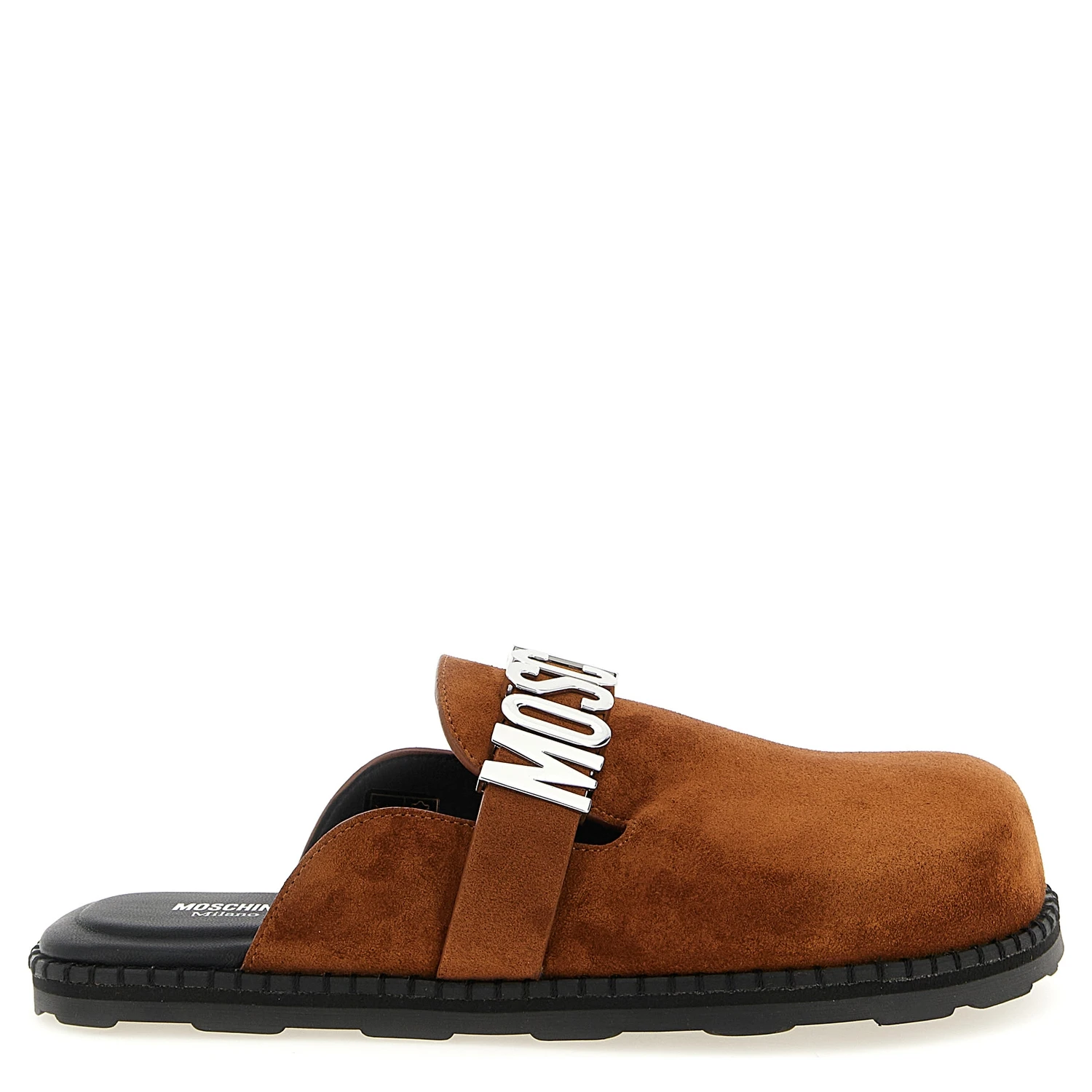 Brown Calfskin Clogs