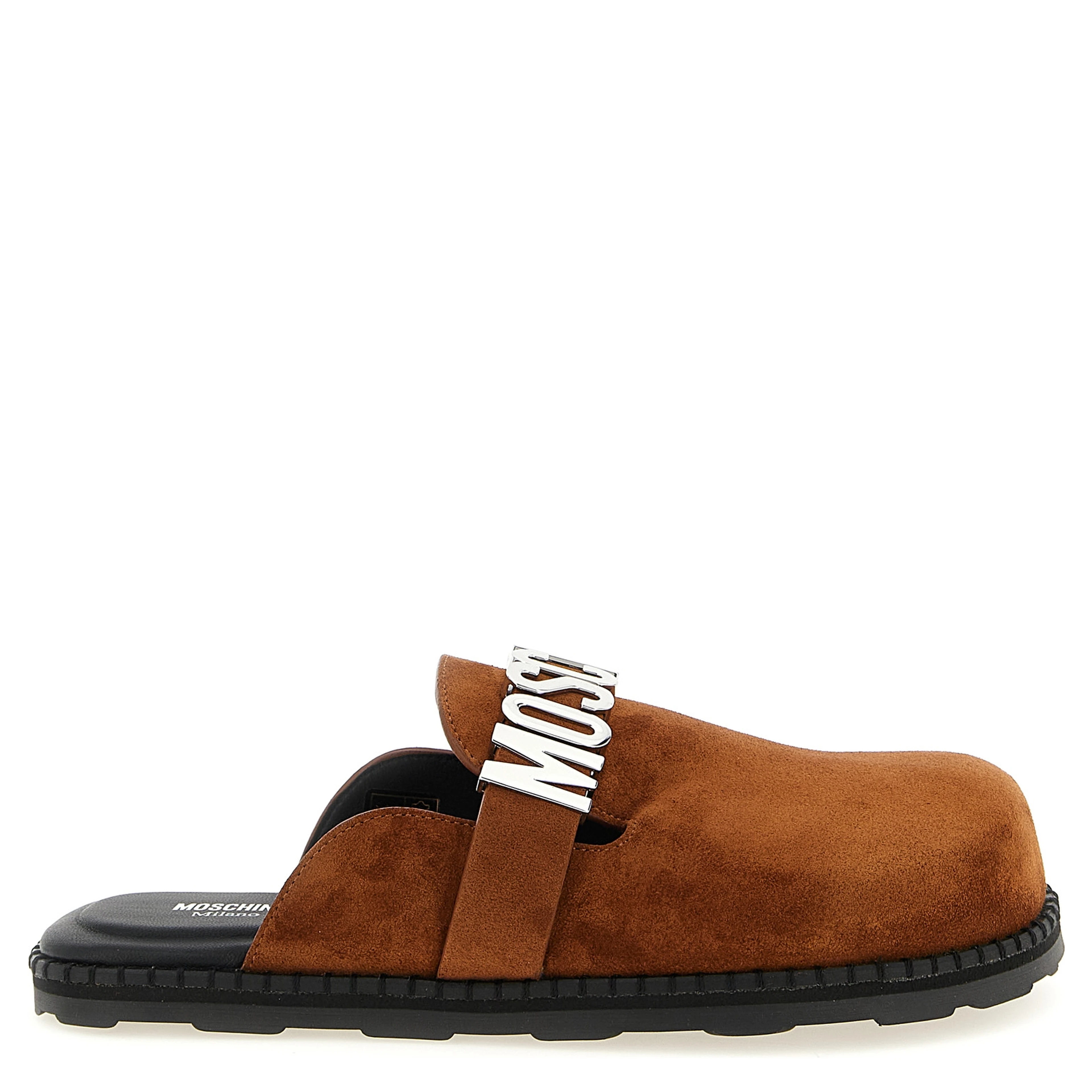 Brown Calfskin Clogs