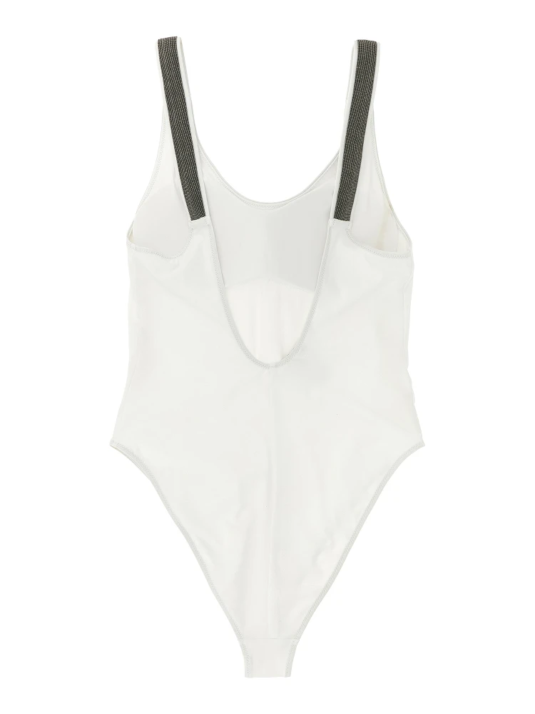 White Polyamide One-Piece Swimsuit alternative