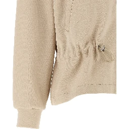 Beige Cotton Sweatshirt