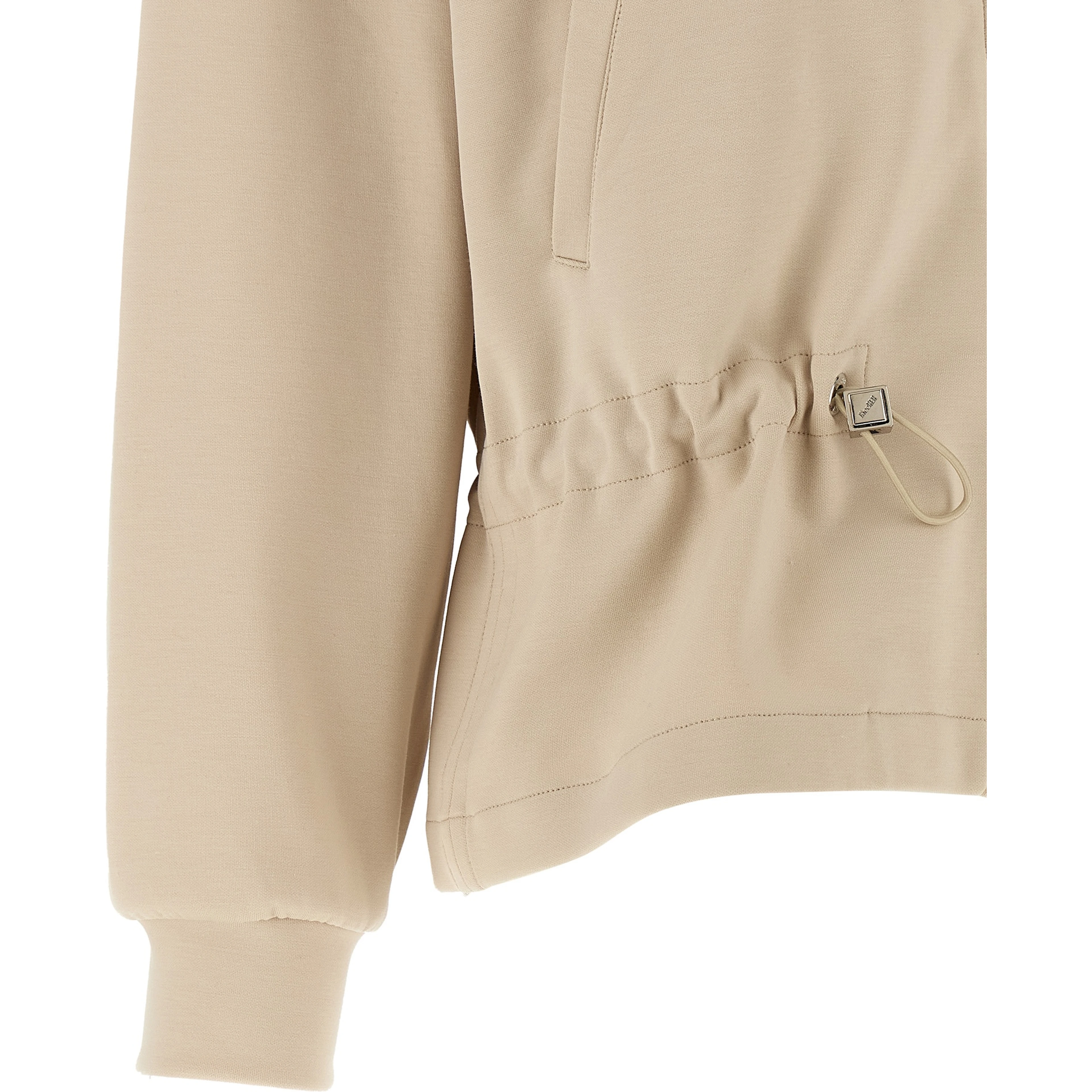 Beige Cotton Sweatshirt