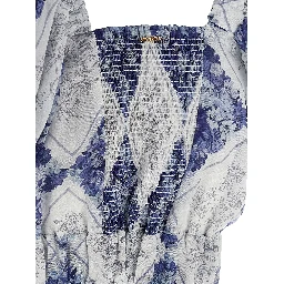 Blue Ramie Blouse