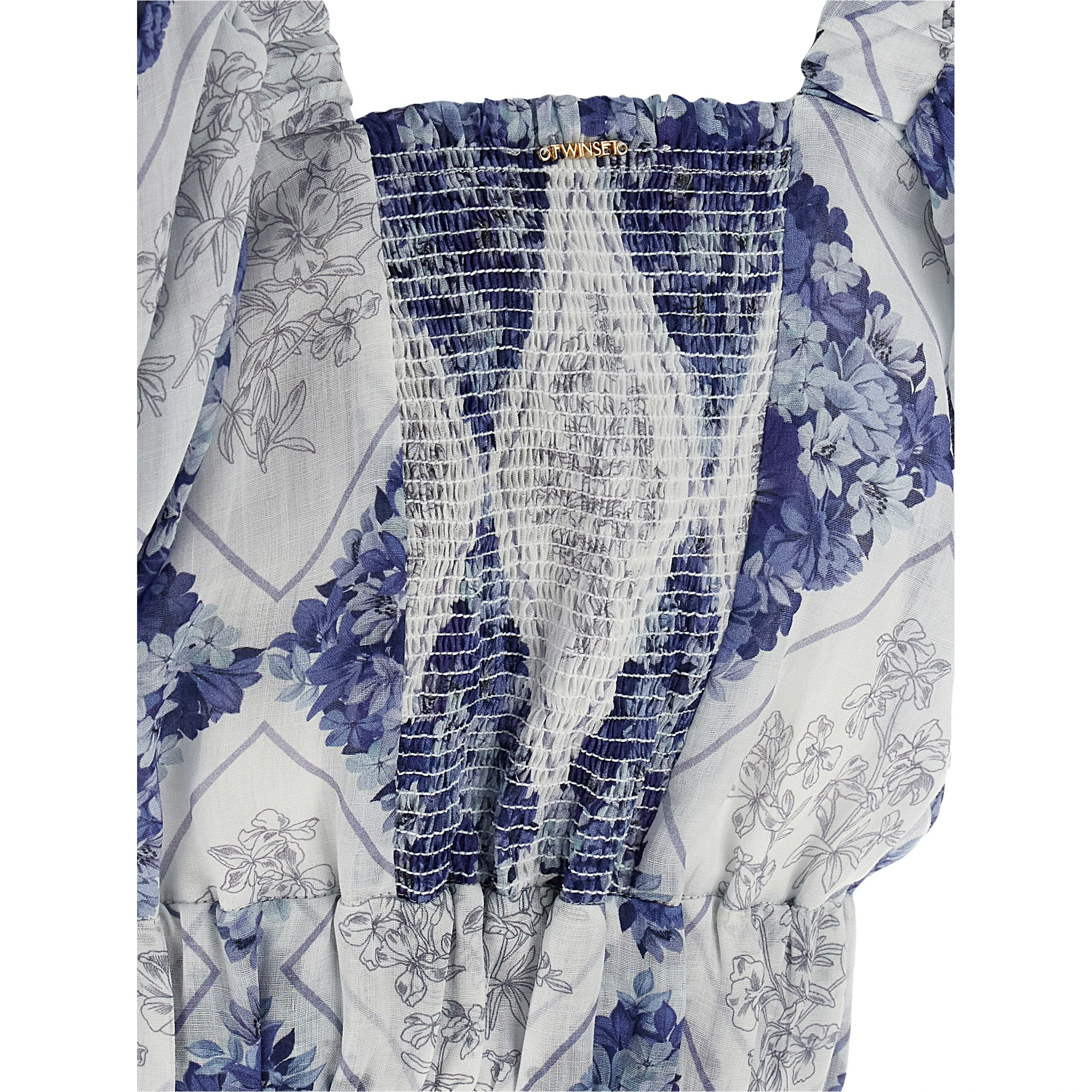 Blue Ramie Blouse