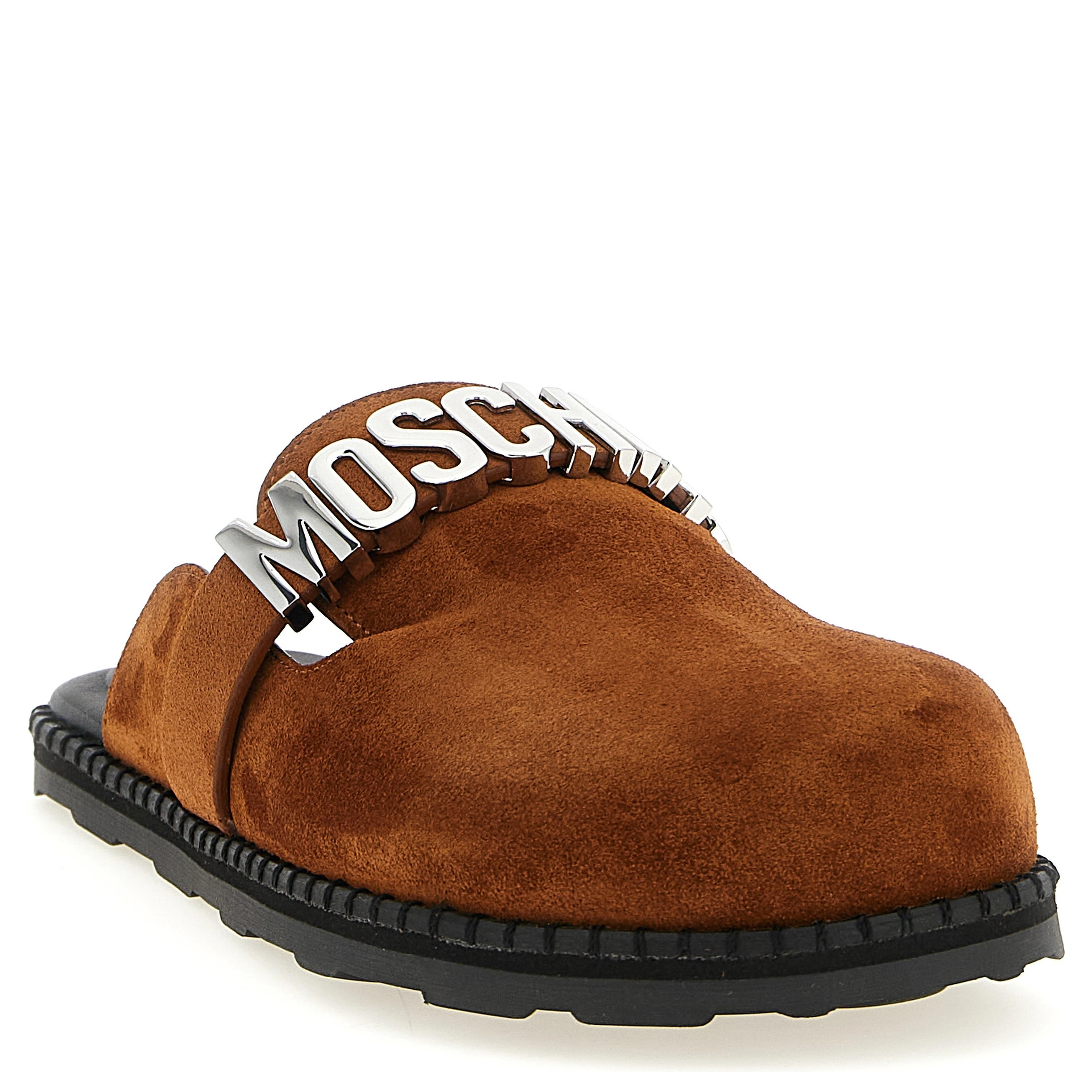 Brown Calfskin Clogs