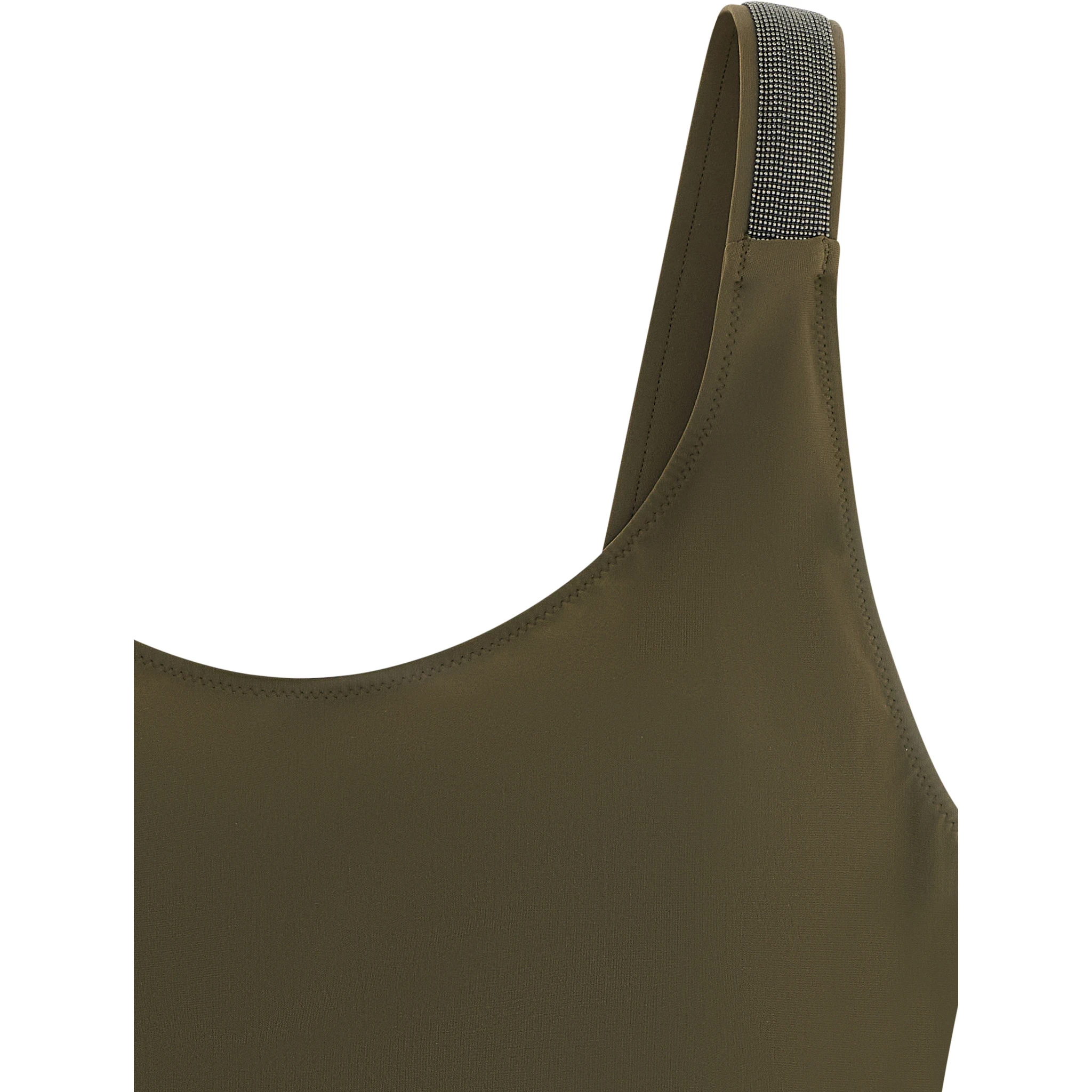 Bicolor Polyamide One-Piece Swimsuit