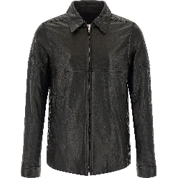 Black Lamb Leather Leather Jacket