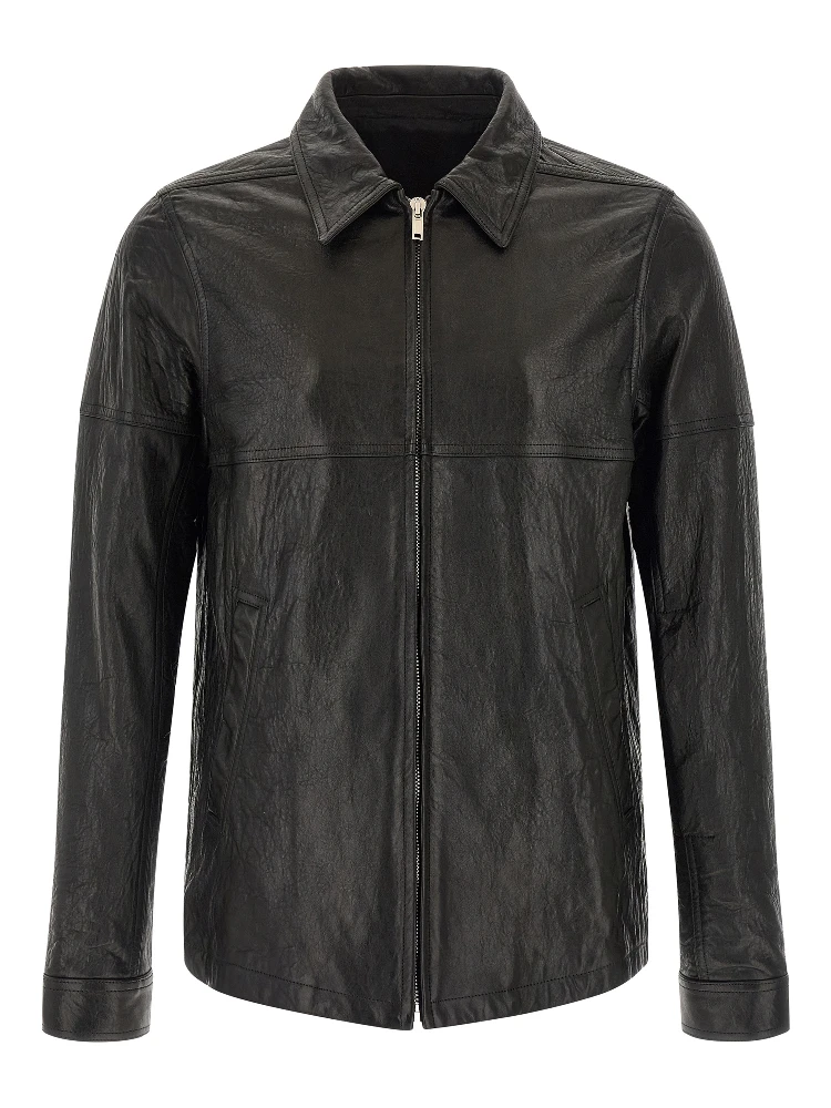 Black Lamb Leather Leather Jacket