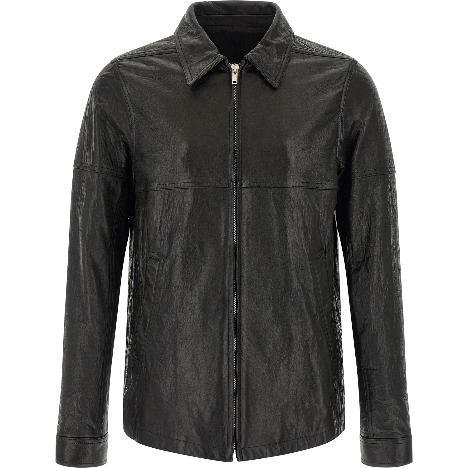 Black Lamb Leather Leather Jacket
