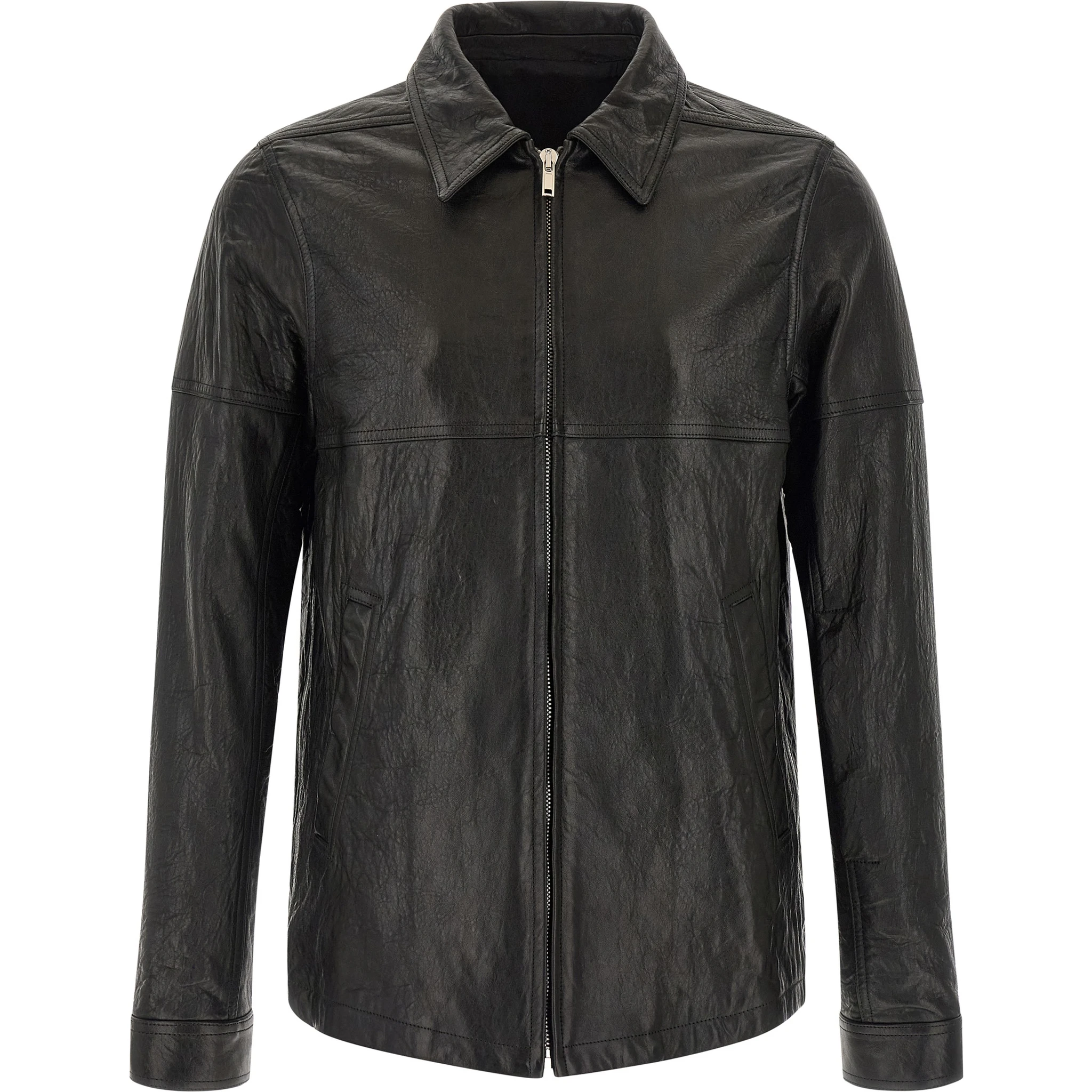 Black Lamb Leather Leather Jacket