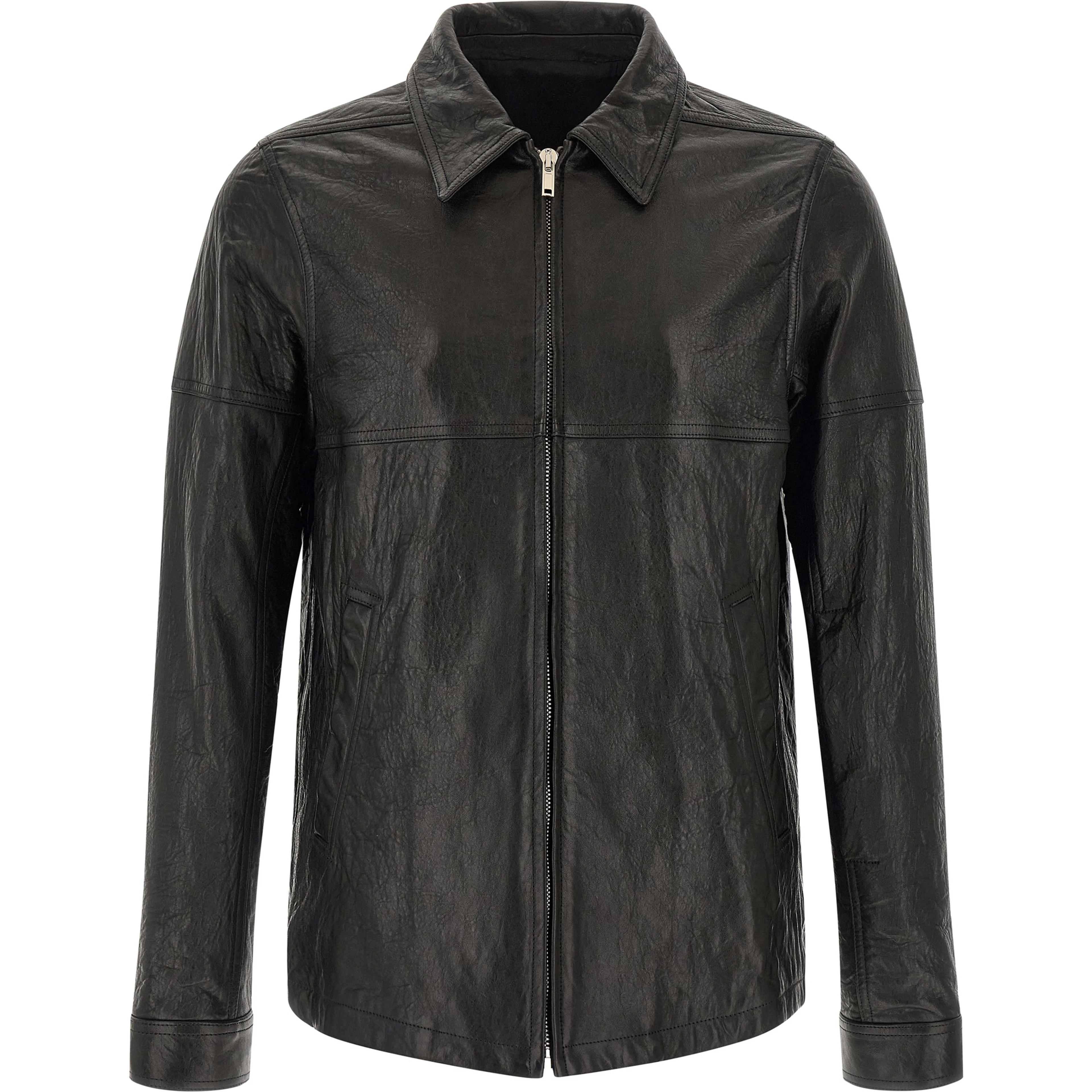 Black Lamb Leather Leather Jacket