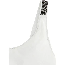 White Polyamide One-Piece Swimsuit
