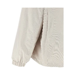 Beige Polyester Shell Jacket